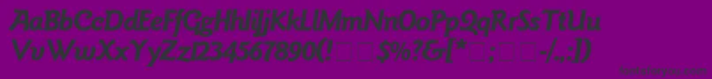 Goudy Font – Black Fonts on Purple Background