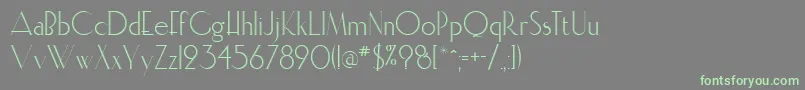 Elisiainline-Schriftart – Grüne Schriften auf grauem Hintergrund