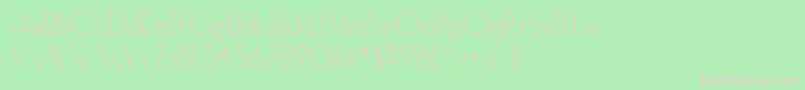 Elisiainline Font – Pink Fonts on Green Background