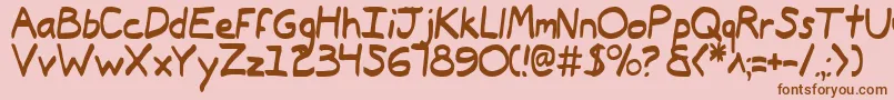 More about Typee2 Font Typee2 Font – Brown Fonts on Pink Background