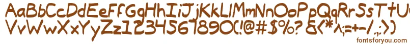 Typee2 Font – Brown Fonts on White Background