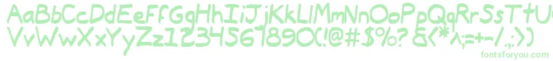 Typee2 Font – Green Fonts on White Background