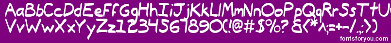 Typee2 Font – White Fonts on Purple Background