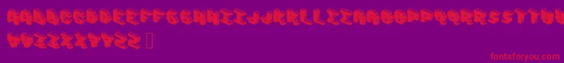 Brixs Font – Red Fonts on Purple Background