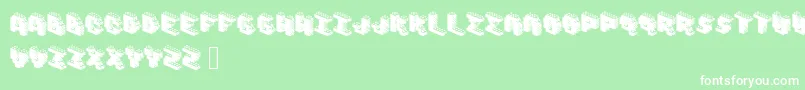 Brixs Font – White Fonts on Green Background