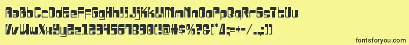 More about Drosselmeyercond Font Drosselmeyercond Font – Black Fonts on Yellow Background