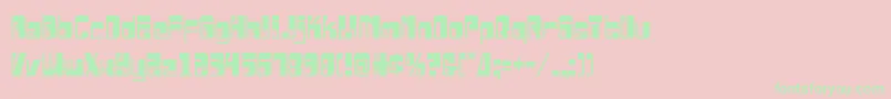 Drosselmeyercond-Schriftart – Grüne Schriften auf rosa Hintergrund