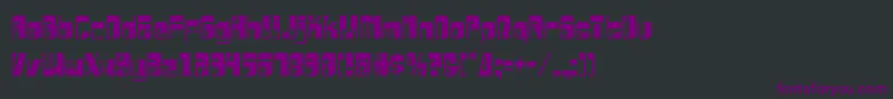 Drosselmeyercond Font – Purple Fonts on Black Background