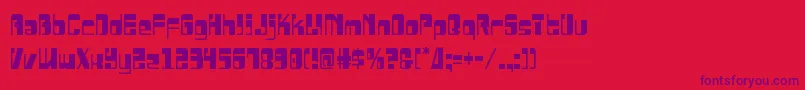 Drosselmeyercond Font – Purple Fonts on Red Background