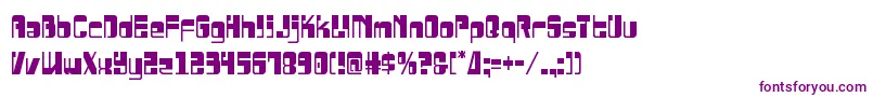 Drosselmeyercond Font – Purple Fonts on White Background