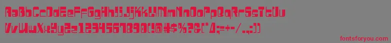 Drosselmeyercond Font – Red Fonts on Gray Background