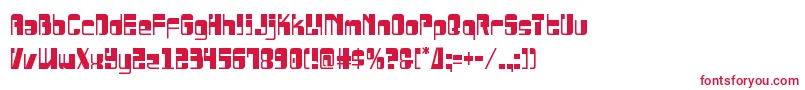 Drosselmeyercond Font – Red Fonts on White Background