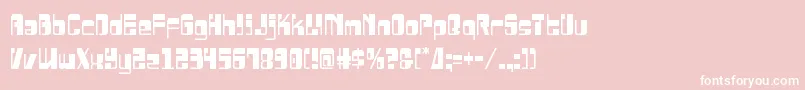 Drosselmeyercond Font – White Fonts on Pink Background