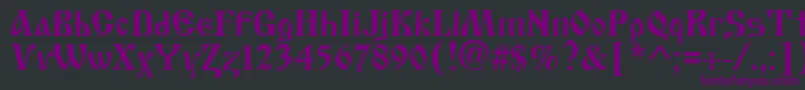 Oldstyle Font – Purple Fonts on Black Background