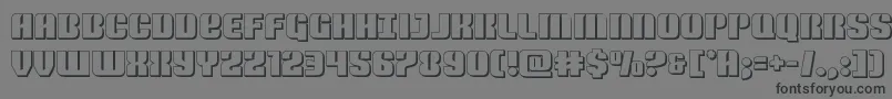 fuente Nightwraith3D – Fuentes Negras Sobre Fondo Gris