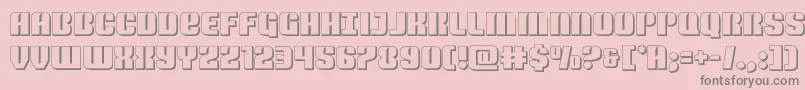 Nightwraith3D Font – Gray Fonts on Pink Background