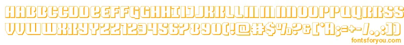Nightwraith3D Font – Orange Fonts on White Background