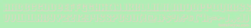 Nightwraith3D Font – Pink Fonts on Green Background