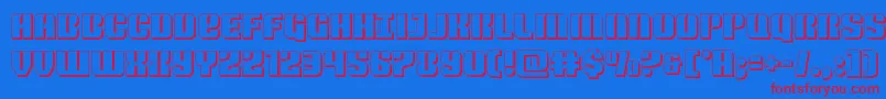 Nightwraith3D Font – Red Fonts on Blue Background