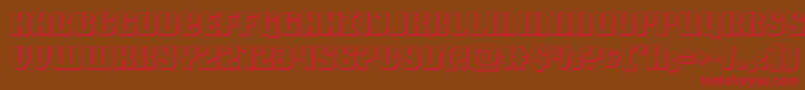 Nightwraith3D Font – Red Fonts on Brown Background