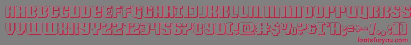 Nightwraith3D Font – Red Fonts on Gray Background