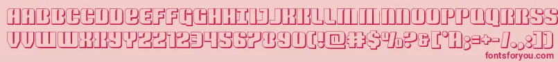 Nightwraith3D Font – Red Fonts on Pink Background