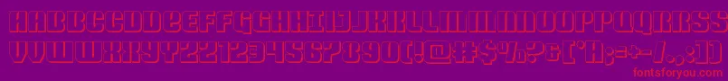 Police Nightwraith3D – polices rouges sur fond violet