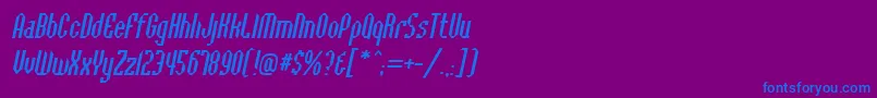 fuente BaccusbevelItalic – Fuentes Azules Sobre Fondo Morado