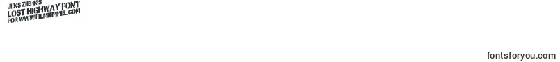 LostHighway-Schriftart – Schriften für die Ziffer 1