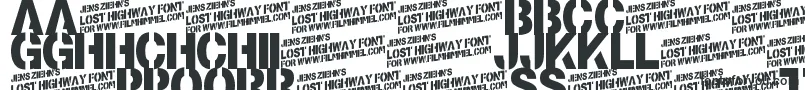 Weitere Informationen zur LostHighway-Schriftart LostHighway-Schriftart – slowakische Schriften