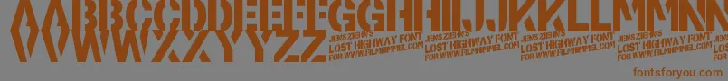 More about LostHighway Font LostHighway Font – Brown Fonts on Gray Background