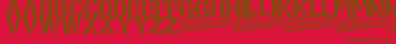 More about LostHighway Font LostHighway Font – Brown Fonts on Red Background