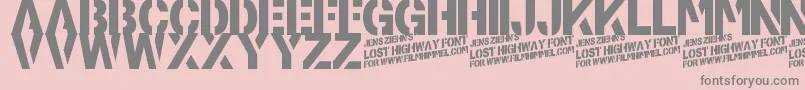More about LostHighway Font LostHighway Font – Gray Fonts on Pink Background