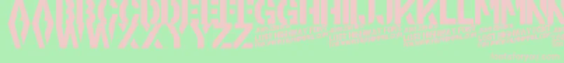 Шрифт LostHighway – розовые шрифты на зелёном фоне