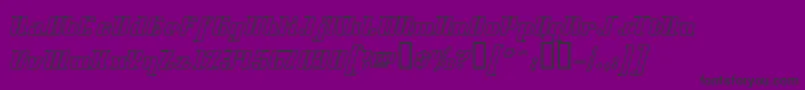 Styll-Schriftart – Schwarze Schriften auf violettem Hintergrund