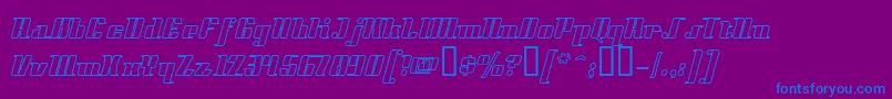 Styll Font – Blue Fonts on Purple Background