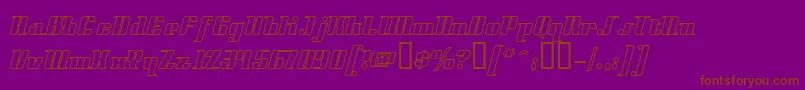 Styll Font – Brown Fonts on Purple Background