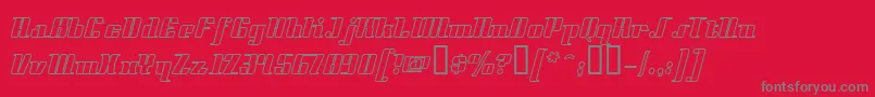 Styll Font – Gray Fonts on Red Background