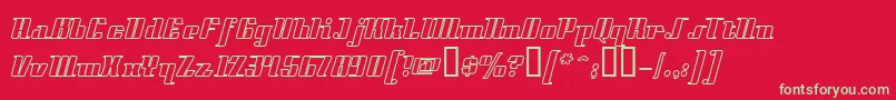 フォントStyll – 赤い背景に緑の文字