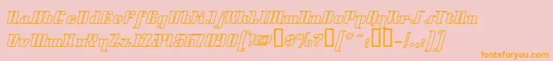 Styll Font – Orange Fonts on Pink Background