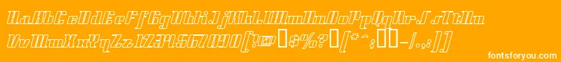 フォントStyll – オレンジの背景に白い文字