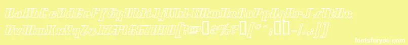 Styll Font – White Fonts on Yellow Background