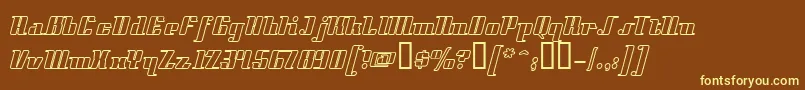 Styll Font – Yellow Fonts on Brown Background