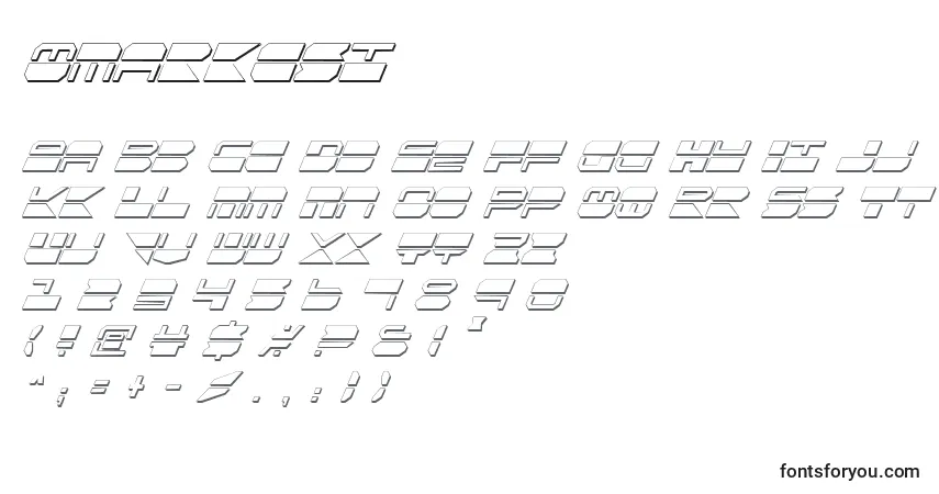 Czcionka Qmarkcsi – alfabet, cyfry, specjalne znaki