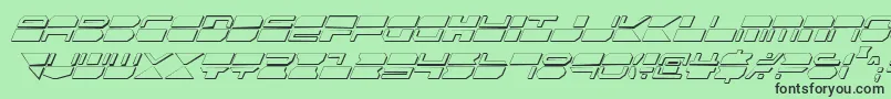 Qmarkcsi Font – Black Fonts on Green Background