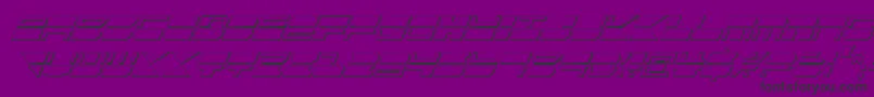 fuente Qmarkcsi – Fuentes Negras Sobre Fondo Morado