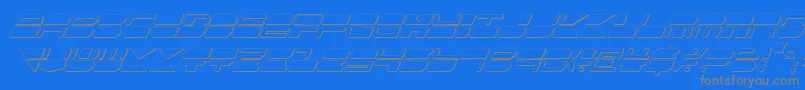 Qmarkcsi Font – Gray Fonts on Blue Background