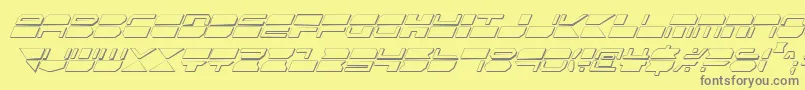 Qmarkcsi Font – Gray Fonts on Yellow Background