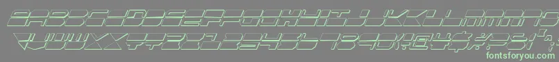 Qmarkcsi Font – Green Fonts on Gray Background