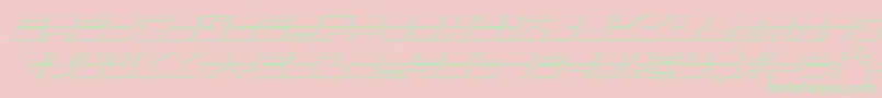 Qmarkcsi Font – Green Fonts on Pink Background